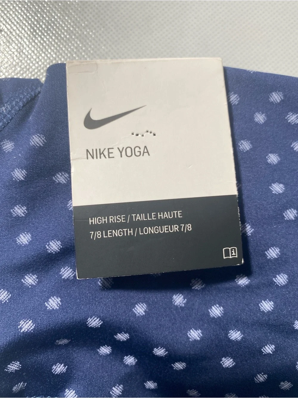 NEW Size S Women' Nike Yoga Training High  Rise Pants Polyester Spandex Blue $70